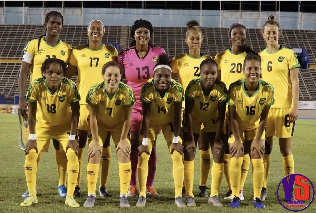 Reggae_Girlz_F's tweet photo. Another spectacular performance by the Senior Reggae Girlz tonight as they defeat Barbados 7-0 at the National Stadium. .
.
📸: #yardie_sports
#JAMvsBAR #JWNT #CONCACAF #2019WomensOlympicQual #RoadToTokyo2020 #StrikeHard #ReggaeGirlzFoundation #JFF_Football #CedellaMarley https://t.co/tjdxneiqgi