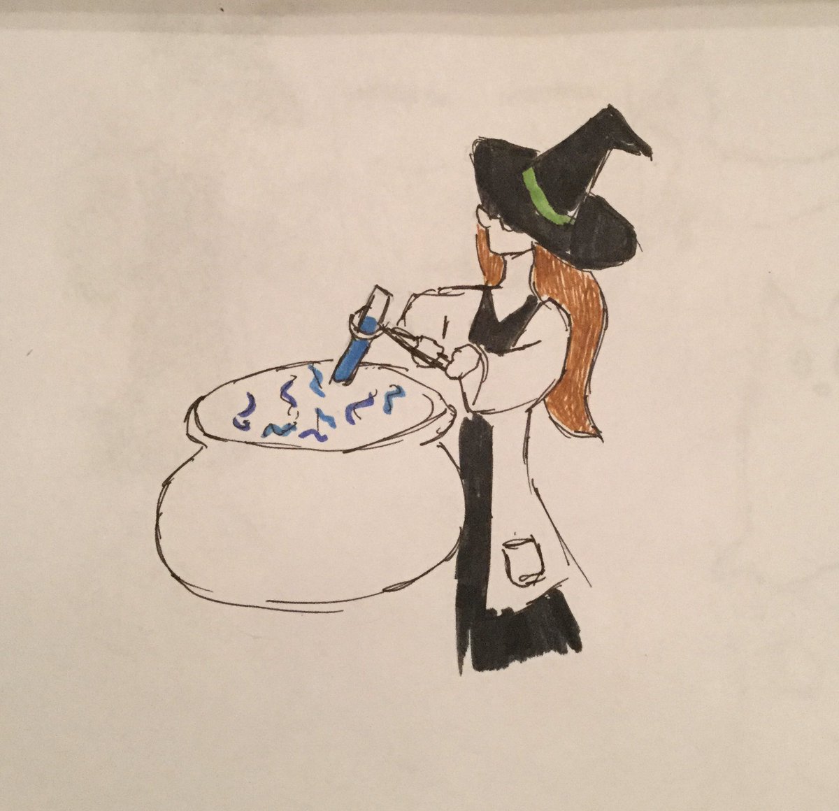 Voldenae's tweet photo. #inktober day 4: Freeze
#sciencewitch conducting cold experiments
@PotatoesAll https://t.co/ODx05WWUo4