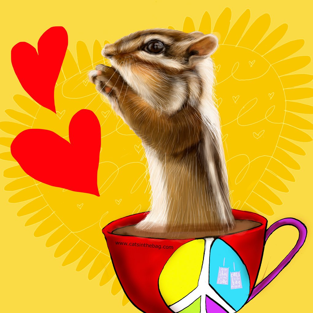 catsinthebagpur's tweet photo. Unwrap and use gratitude, love, presence. What my #coffee says Oct 4 #chipmunk #chipmunklovers #peace #gratitude #love #storyteller #mentalhealth #life #creative #gift #presence #beingpresent #truth #illustration #nature #grateful https://t.co/UKZ3P0aycm