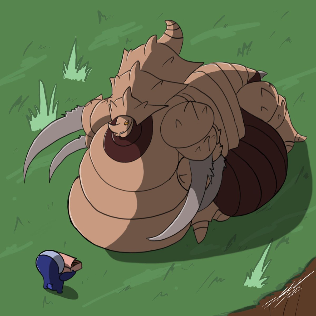 MackBeard3's tweet photo. Day7 of #Fat_Bug_Week (yes its tomorrow for me)

featuring something special suggested by @TheInc0g 
A very big Ultralisk, looks like he wont be rushing no more! https://t.co/d1P0shgUbI