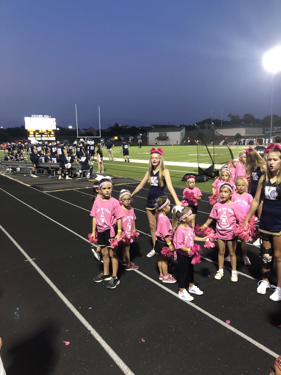 Great night for our Eagles who cheered at the KHS game. #watchussoar #KellerALLIN #celebrateKISD