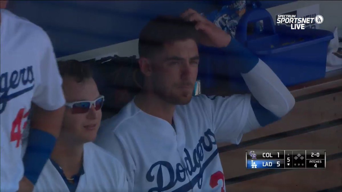“Bruh why would you be a pitcher when you can talk to animals? Or is that like, only something his dad can do?”~Deep Thoughts with Cody Bellinger~