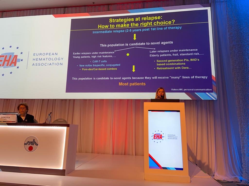 SchutzNatalia's tweet photo. EHA HOPE Latinoamerica. Conferencia @mvmateos . Perspectivas futuras en el manejo de Mieloma Recaido/Refractario. #SAH #SAH2019 #EHA https://t.co/m3ZdEFeR09