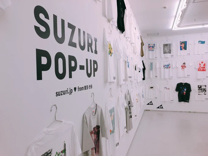 #SUZURIPOPUP 行ってきました!
ステキなTシャツがいっぱいでドキドキ!スリぐるみがたくさんいてかわいい!
nsnの #100TEE も展示されているので探してみてね! 