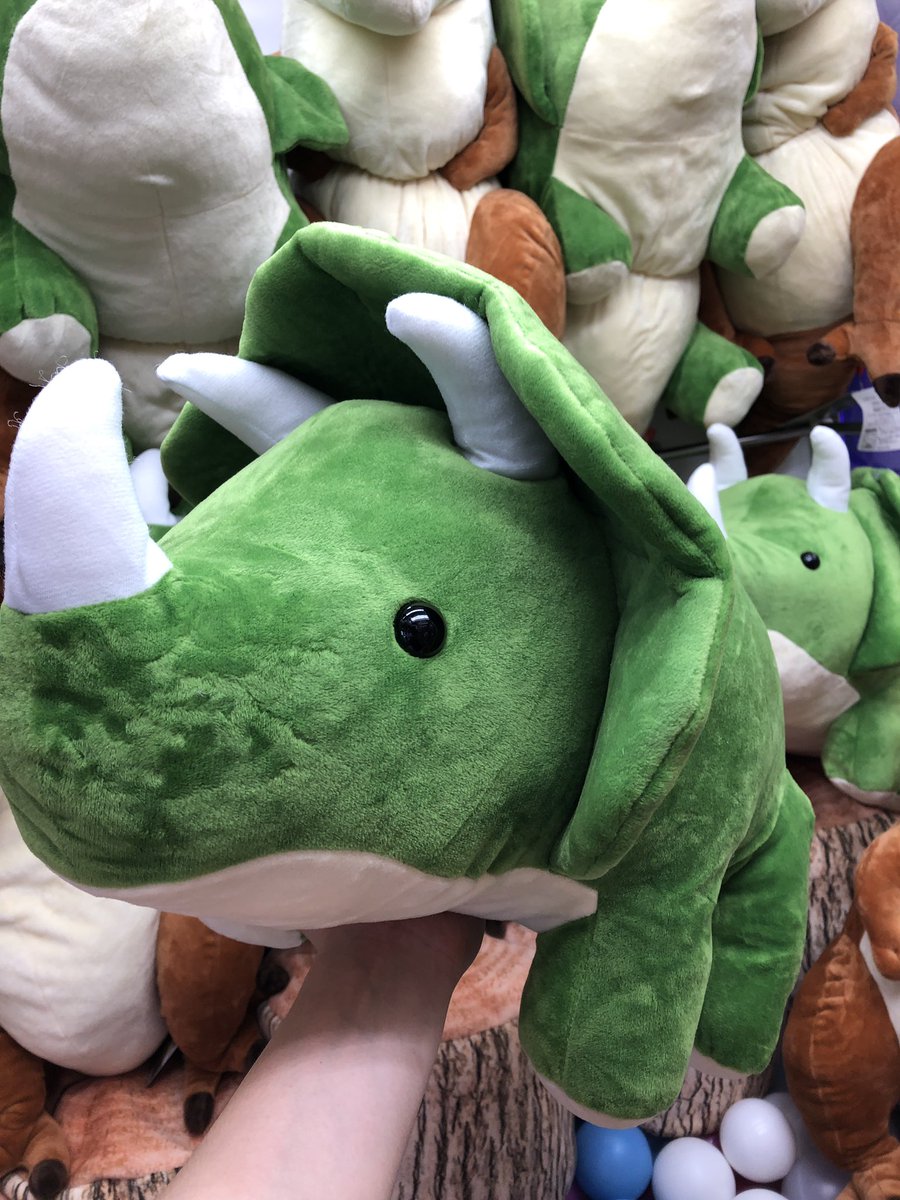 タイトーステーション和光 A Twitter 10 5新景品 ウキウキ恐竜時代でかbig ティラノサウルス トリケラトプス 大人気ウキウキ恐竜 時代でかbigぬいぐるみが入荷しました トリケラトプスが新登場 でっかわいい タイトー 和光 恐竜 ぬいぐるみ