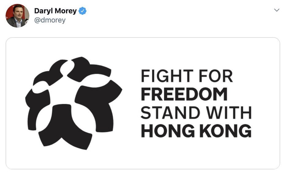 Image result for daryl morey hong kong tweet