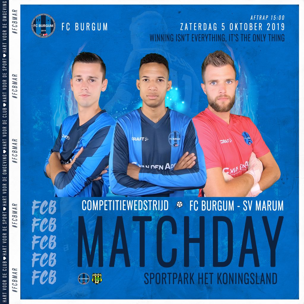 fcburgum's tweet photo. MATCHDAY!!🔥

Na twee gewonnen duels komt vanmiddag @svmarum op bezoek! Weten we ook tegen deze sterke ploeg de drie punten te pakken?!💪 Iedereen is van harte welkom vanmiddag om 15:00 uur op Sportpark Het Koningsland👏

#FCBMAR #FCBURGUM https://t.co/LEhpd0z2Ty
