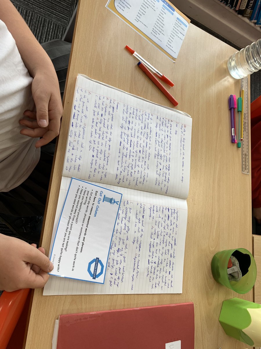 MrsWest88's tweet photo. First proper use of @MissStanleyYr6 editing stations. The children were really enthusiastic about them and used them well to improve their first properly assessed piece of writing - a diary entry from the PoV of one of Odysseus’ crew. #editingstations #diarywriting @HiveYear5 https://t.co/Gs6D2gCDH1