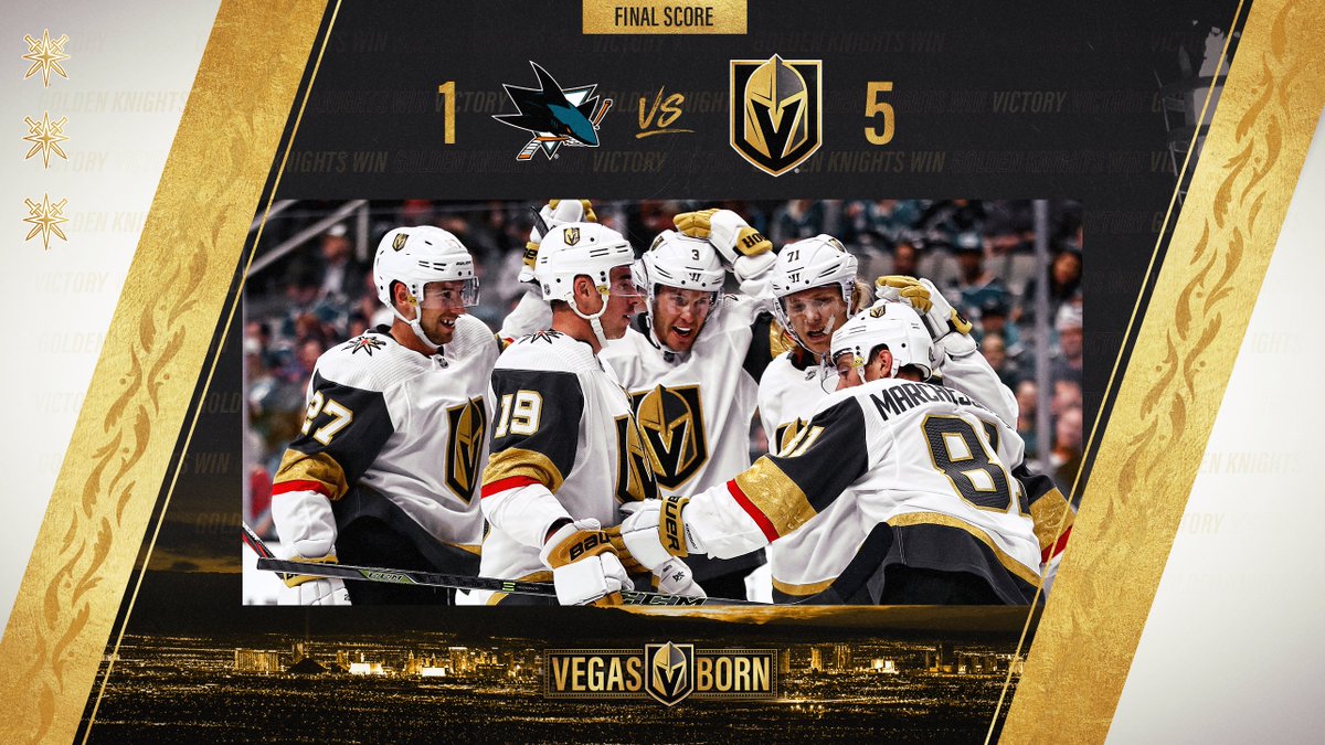 GoldenKnights's tweet photo. 2-0 on the year 🤩

2-0 vs. the Sharks 😎

#VegasBorn https://t.co/BBL4iozLhE