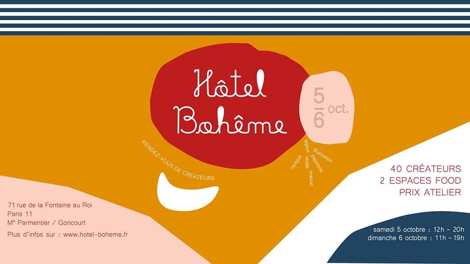 L'Hôtel Bohème revient rue de la Fontaine au Roi ce weekend avec 40 créateurs et artisans.👗🛋️📿
👉 facebook.com/events/9139830…