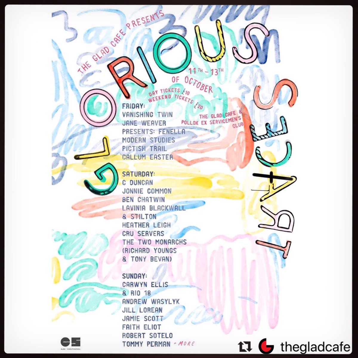 Carwyn Ellis & Rio 18 (@colorama_sound) on Twitter photo Glasgow! Carwyn Ellis & Rio 18 will be with you next Sunday at <a href="/thegladcafe/">The Glad Cafe</a> for #glorioustraces - our very first visit to Scotland. Can’t wait!! 🌴🏴🌴 Tix: musicglue.com/glorioustraces Glasgow! Carwyn Ellis & Rio 18 will be with you next Sunday at <a href="/thegladcafe/">The Glad Cafe</a> for #glorioustraces - our very first visit to Scotland. Can’t wait!! 🌴🏴🌴 Tix: musicglue.com/glorioustraces