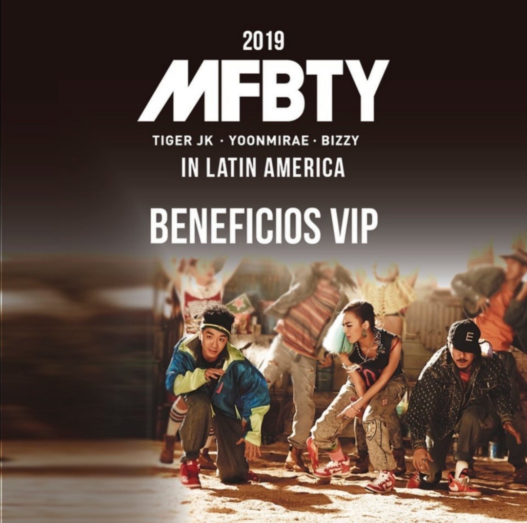 MFBTYEspanol's tweet photo. Los beneficios de la entrada VIP están soñados si no han podido nunca adquirir un disco de #MFBTY y añadirlos a su colección.
#MFBTYXLATINOAMERICA

#Bizzy #Yoonmirae #TigerJK
#비지 #윤미래 #타이거JK https://t.co/ZSc31wfZZZ