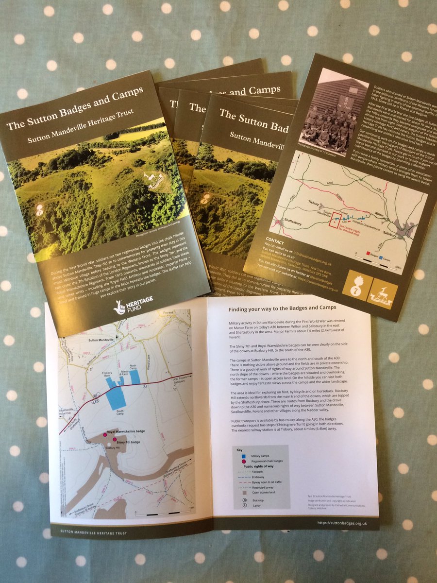 suttonbadges's tweet photo. New leaflets courtesy @HeritageFundL_S to help spread the word about #RoyalWarwicks & #Shiny7th, with a handy map showing rights of way. Come and explore! @CranborneChase @HE_SouthWest https://t.co/qvahhUHvYi