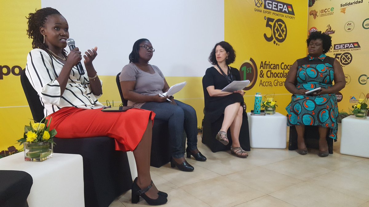 thecocoapost's tweet image. Cocoa butter has the benefit of preventing skin cancer among many benefits - Dr Kathryn Limo Larbi.
#ACCE2019 #ExportGhana #cocoapost #CIG