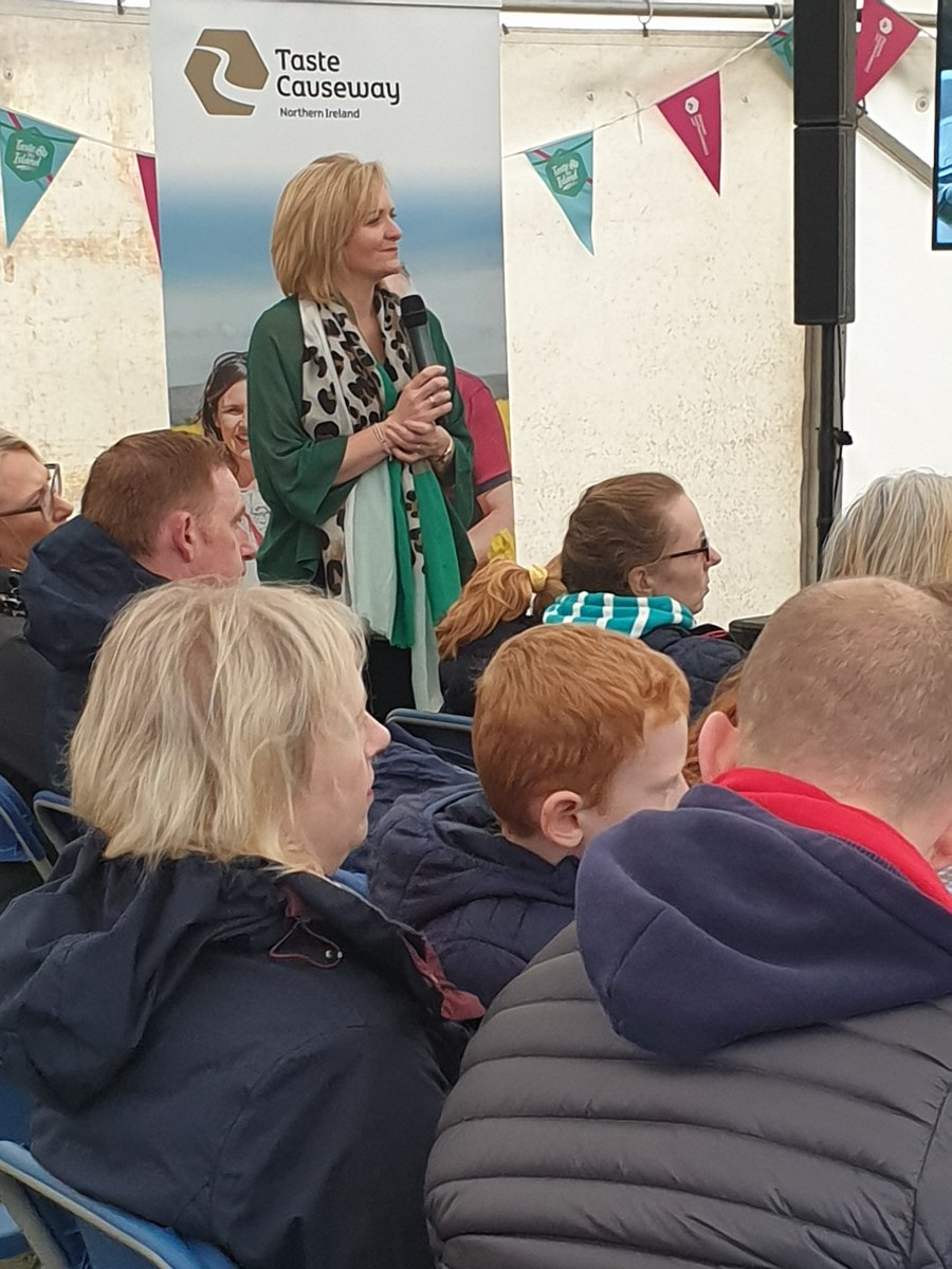 The girls are doing their thing this morning at the <a href="/PotatoFestNI/">Randox NI Potato Festival</a> <a href="/CausewayFoodie/">Causeway Foodie Tour</a> <a href="/GlensOfAntrim/">GOA Potatoes</a> <a href="/DiscoverNI/">Northern Ireland</a> 

Its all about the humble spud today 😁 #MightyNotHumble #TasteTheIsland #Local