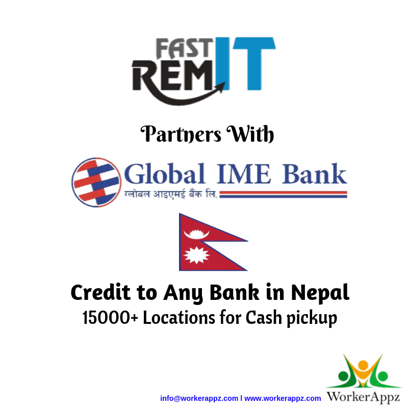 workerappz's tweet photo. Fast Remit is excited to partner with Global IME Bank Limited for Money Transfer to Nepal. Send money to Nepal Now. For more info or tie-up, write to us at communications@workerappz.com #Nepal #nepalmoneytransfer #bank #cash #fastremit #workerappz #banktransfer #cashtransfer https://t.co/gEqmJGSGfS