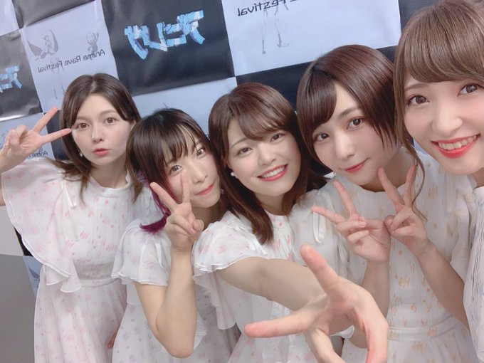 #アニレヴ ありがとうございました～!
#Study  の紫担当、小美浪あすみ役の朝日奈です。

5人になった Studyついに始動。5人でステージにいたらなんも怖くなかった!すごく楽しかったよ!リリイベと2ndワンマンもお楽しみにね。
 #ぼく勉 