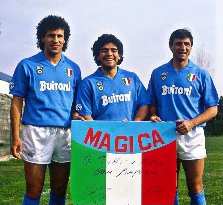 Careca fala de parceria com Maradona e compara ataque do Napoli ao trio MSN