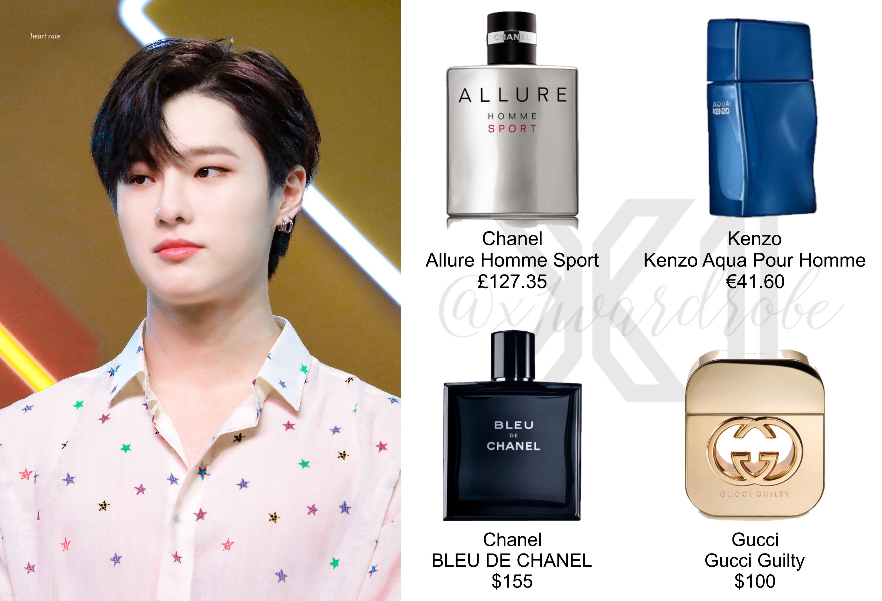 minpriceph on X: Cho seungyoun If u want to smell like Mr. Cho Kenzo Kenzo  Aqua Pour Homme €41.60 Chanel Allure Homme Sport £127.35 Chanel BLEU DE  CHANEL $155 Gucci Gucci Guilty