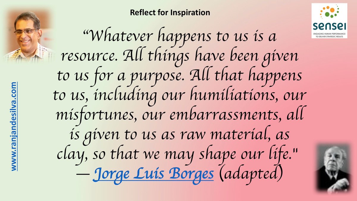 ranjan_desilva's tweet photo. Reflect on the 'clay' you have received from your past experiences to shape your life. Accept them with gratitude. #reflect #purpose #values #leadership #senseiwisdom https://t.co/H9aK6hnarp