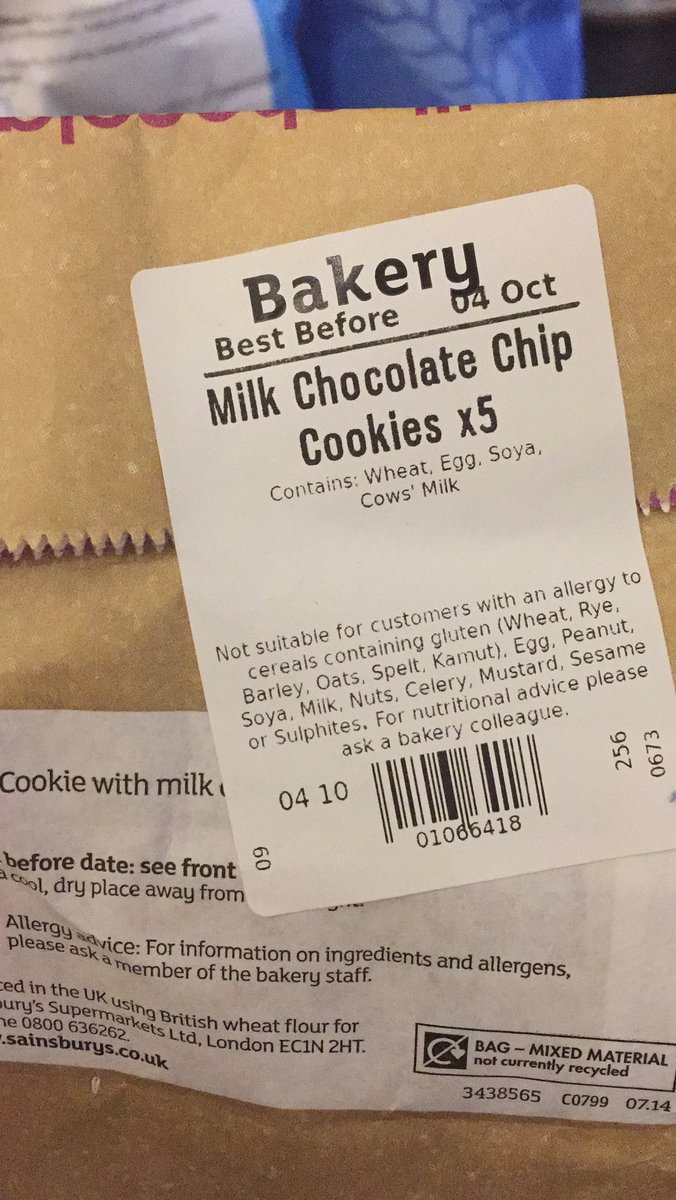 HeatherCook93's tweet photo. @sainsburys Hello 👋🏻 got a food delivery last night and realised I was delivered 6 bags of cookies that are already past there best before (yesterday’s date!). Delivery was at 8pm so no way they could be eaten before going a bit stale - can you help me out here? https://t.co/nzSuEDFFZU