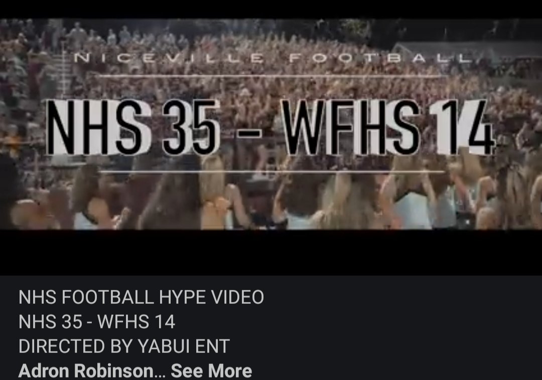 Niceville_FB's tweet photo. Hype Video - Niceville vs West Florida Tech "Niceville Homecoming" ft/Turnover Chucky,  King &amp; Queen 

https://t.co/7zllSdH2sw

(Click Link) https://t.co/L6w6Tsd2If
