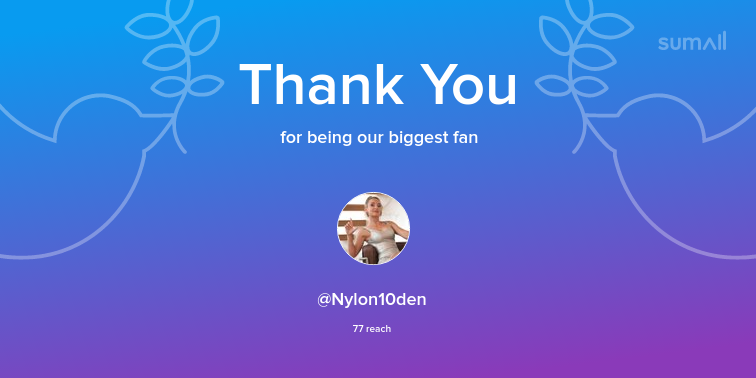 Ladyewaaddict's tweet photo. Our biggest fans this week: Nylon10den. Thank you! via https://t.co/Pe28X1UssW https://t.co/zjBKE9oxOB