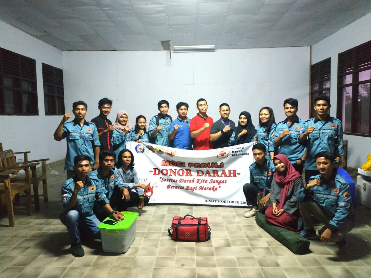 [MGEI PEDULI]

Salah satu kegiatan MGEI SC-UHO bekerja sama dengan PMI dalam rangka kegiatan donor darah pada tanggal 4 Okt 2019.

“Setetes Darah Kita Sangat Berarti Bagi Mereka”

Ikuti terus kegiatan MGEI STUDENTS CHAPTER di daerah lainnya

<a href="/MGEIOfficial/">Pengurus Pusat MGEI</a> <a href="/HMTG_UHO/">Geologist</a>