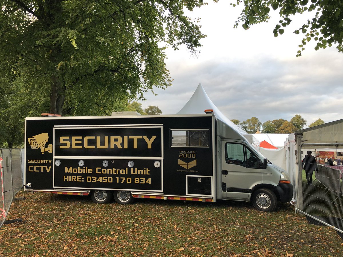 prosecure2000's tweet photo. Our new control centre’s debut at #ShropshireOktoberFest providing a 24/7 presence using hi-tech #security monitoring systems as well as traditional boots on the ground. #ProSecure2000 https://t.co/cg8z3ffo6j