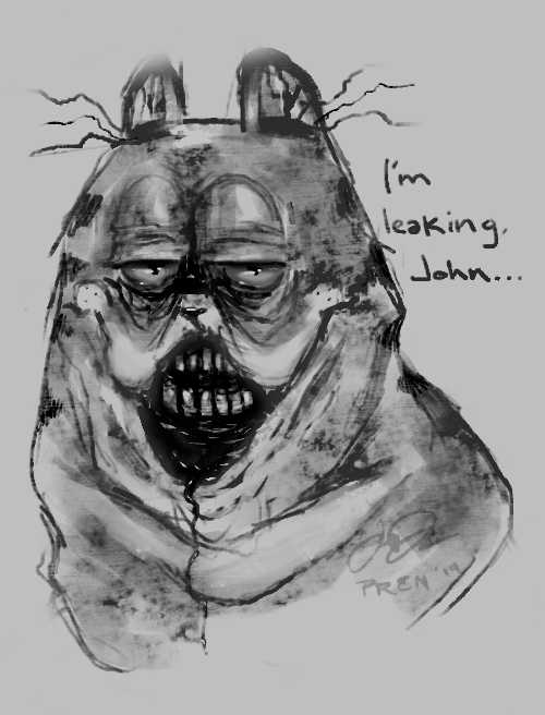 pren_vt's tweet photo. So this happened on stream today...
Inspired by all the other horrific Garfield art out there
#horror #horrorart #ImSorryJohn https://t.co/rmpdoxyFsT