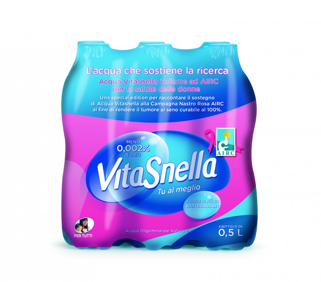 In occasione del mese dedicato alla lotta contro il cancro al seno <a href="/AcquaVitasnella/">AcquaVitasnella</a> ha realizzato un'edizione speciale tutta in rosa delle bottiglie da 0,50L e 1,5L con l’obiettivo di continuare a promuovere i temi legati ai corretti stili di vita. #nastrorosaairc #iocisono