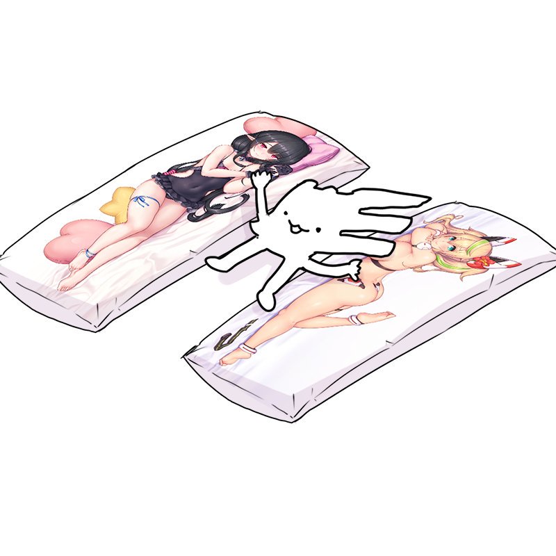 「裏面は横から見つめるポーズになっているので・・・
ジェネとアネット、両方から見つ」|Nidy-2D-のイラスト