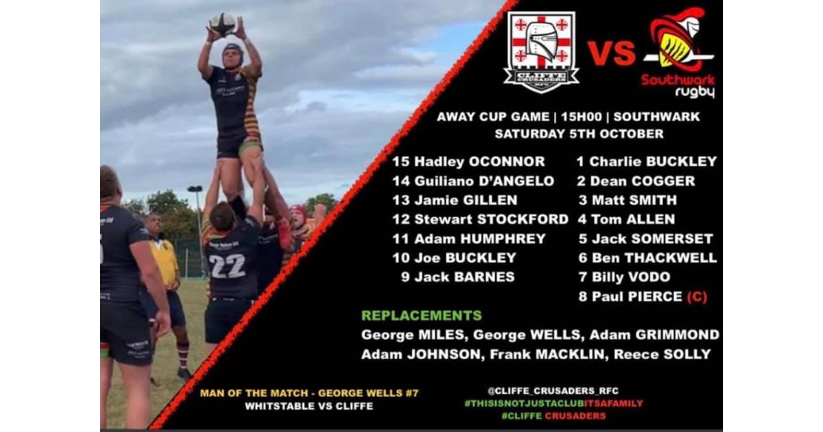 Cliffe Crusaders RFC tweet media