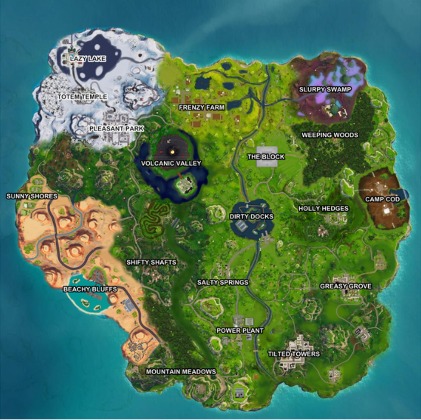 Leaked Fortnite Map Season 13