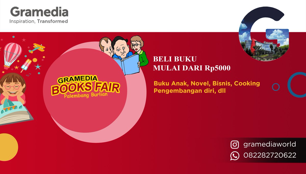 Hai Grameds, kamu yang di Palembang yuk dapatkan buku dengan harga spesial mulai dari Rp5.000

Jl.Kolonel H Burlian, KM 7