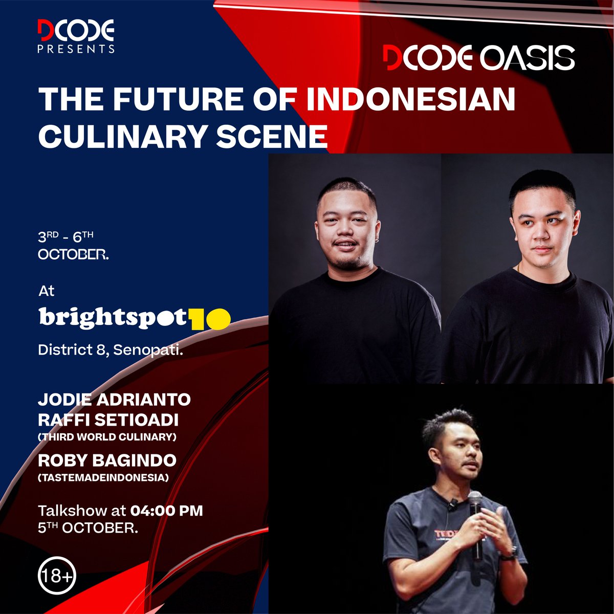 brightspotMRKT's tweet image. DCODE Oasis is back! Get ready to join the inspiring talks with passion expertise on DCODE Oasis that will help you live up your passion!

Don't forget to take the best shot on DCODE OASIS and get a chance to win the exclusive prizes!

#worldofDCODE
#DCODExBrightspot