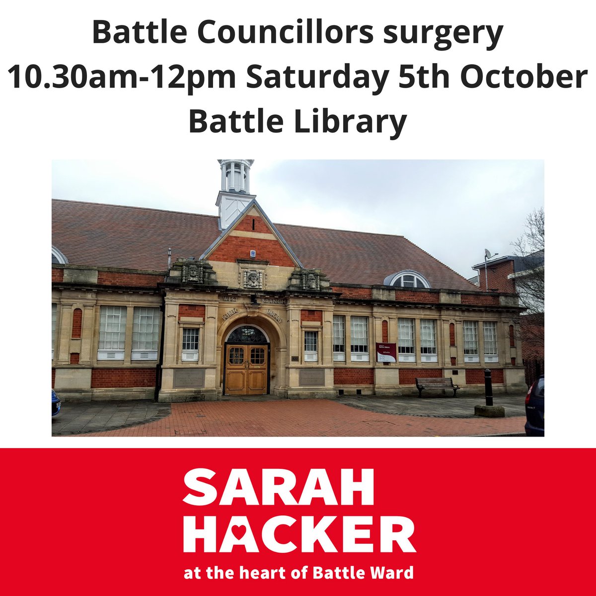 SarahHacker_rdg's tweet photo. Battle councillors are back at Battle Library! Drop by if you have a comment, concern or great idea to make Battle the best ward in town. #rdguk #rdg https://t.co/KLOp9v0SXM
