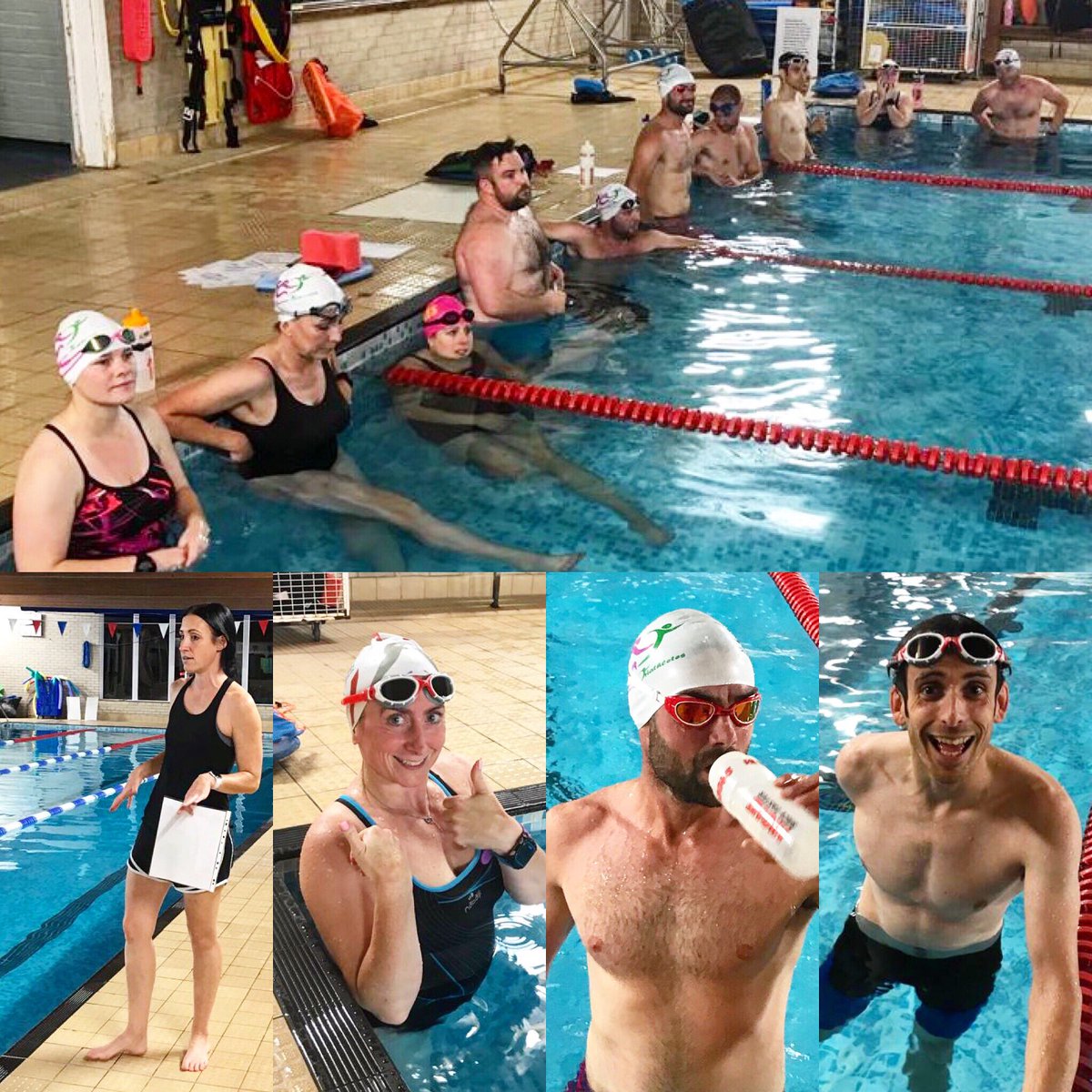 3cTri's tweet photo. Some happy faces to be back in the pool as 3cTri’s Winter training kicked off this week with swim coach Hannah @activeopen ⁣
#triathlon⁣
#swimbikerun ⁣
#training⁣
#wintertraining⁣
#wintermilessummersmiles⁣
⁣ https://t.co/qpW27sABbr