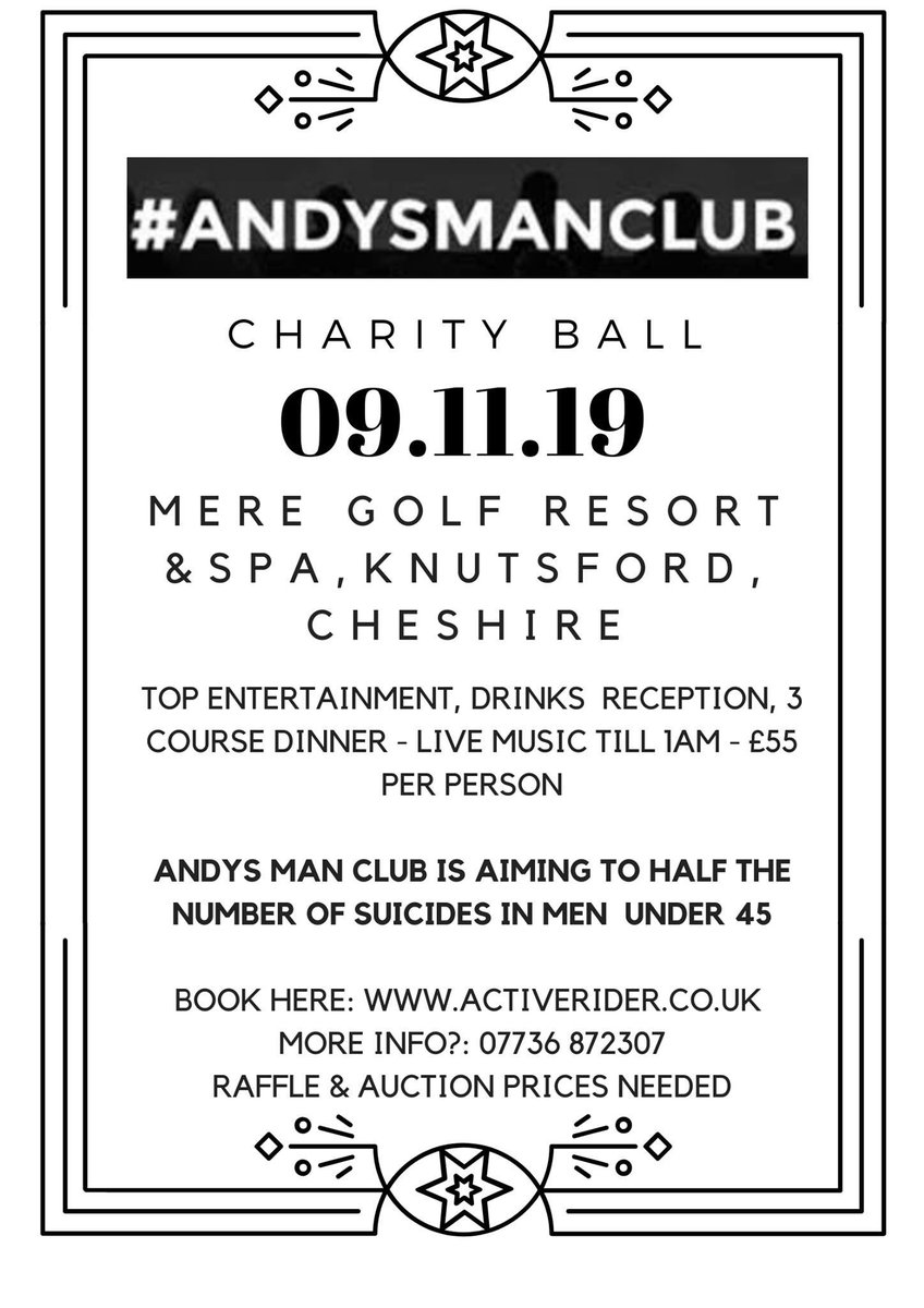 We are raising money for AMC please Re tweet so we sell out the ball ! <a href="/Activerider/">Active Rider</a> <a href="/lukeambleruk/">Luke Ambler</a> <a href="/andysmanclubuk/">#ANDYSMANCLUB</a> @andysmanclubol <a href="/AndysManClubFC/">AndysManClub.F.C</a> @andysmanclubmcr