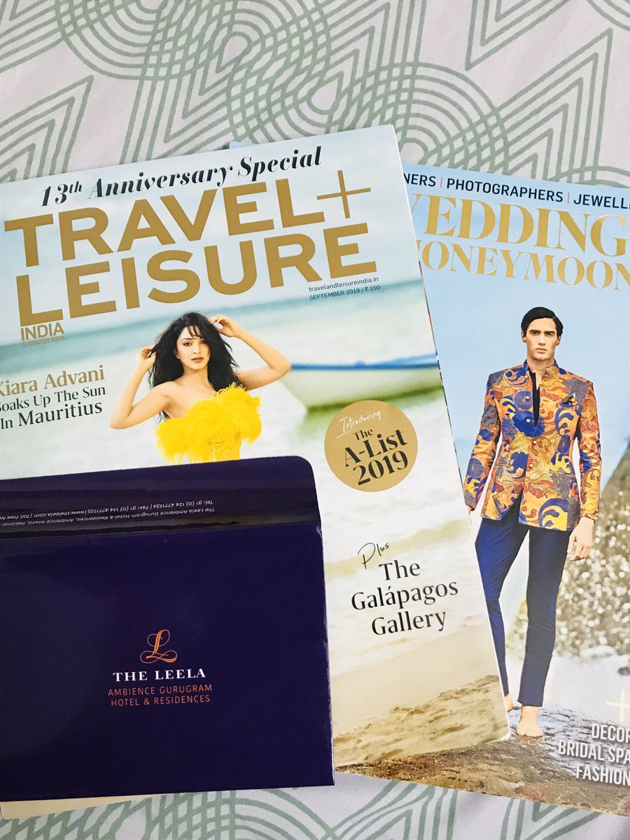 SharmaTumpy's tweet image. Thanks to you @TravelLeisure  for this! Time to pack bags for the Staycation at The Leela’s ! 
Loves these magazines ❣️❣️