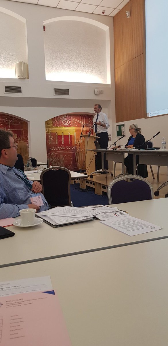 <a href="/cyclingkev/">Kevin Courtney</a> opening up <a href="/NEUnion/">National Education Union</a> #NEUSupportstaff Conference, a decade of austerity has seen 15k support staff cuts, education establishments can't operate without it's support staff, if you haven't joined a union yet, now is the time