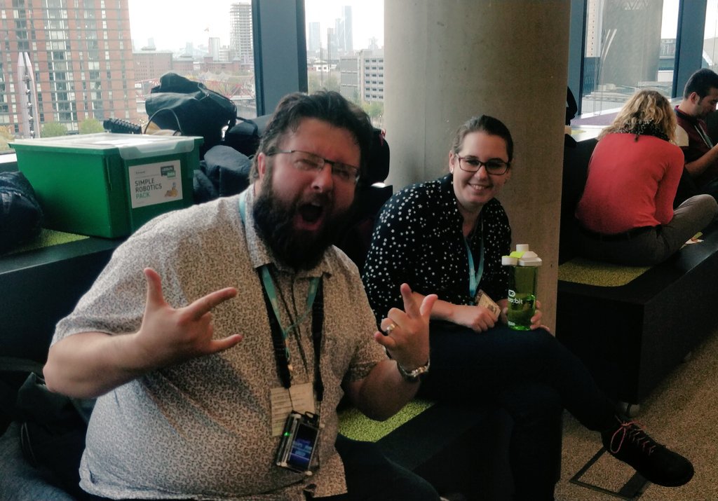 Ka81's tweet image. Loads of my favourite people here today ...@tanurai @Isioviel @all_about_code @LMcUnderwood @SolutionsByDave @ItsAll_Geek2Me  &amp;amp; of course @biglesp #microbitLive
