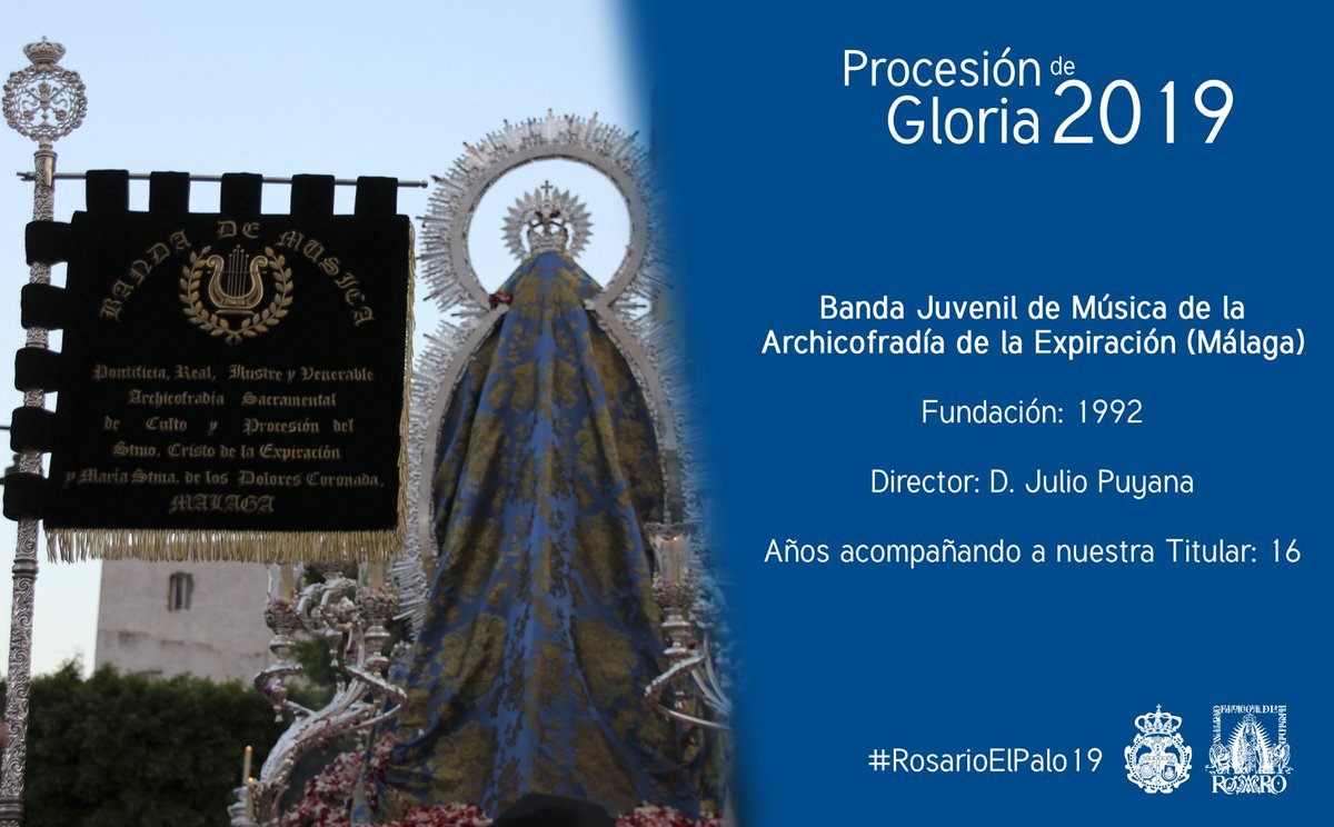 🎵 Un año más la banda de <a href="/CCTTGitanos/">Banda CCTT Gitanos (Málaga)</a> anunciará la llegada del día grande de #ElPalo y la <a href="/BMExpiracion/">BM Expiración</a> pondrá sus sones tras Ntra Sra durante su procesión de Gloria #RosarioElPalo19 #CofradiasMLG