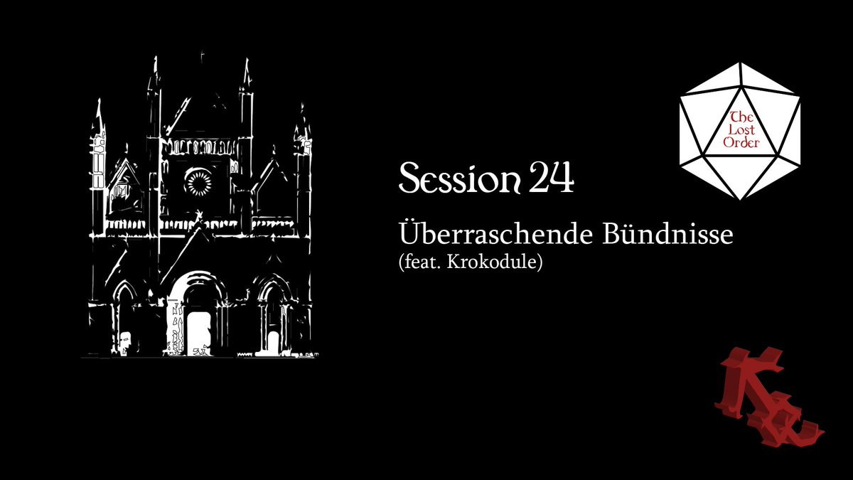 TheLostOrderDnD's tweet photo. Um 14 Uhr erwartet euch die Session 24! Sie wird zeitgleich als #podcast auf #podbeans, #Spotify und #Itunes erscheinen und als VOD auf #youtube! Alle Links gibt es im Footerbereich unserer Webseite: https://t.co/pkqJEJqK0p
#dnd5e #thelostorder #pnpde https://t.co/0awQSBMTJL