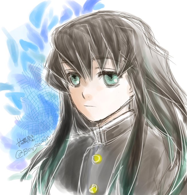 花椰菜(かりふらわー)さんがTwitterに投稿した時透無一郎(鬼滅の刃)のイラスト。