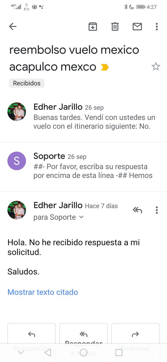 GalloJarillo's tweet photo. @reflyme Ya envié dos correos y no responden. Es necesario volverlo a enviar? El usuario es Edher Jarillo. https://t.co/NCO54Mtels
