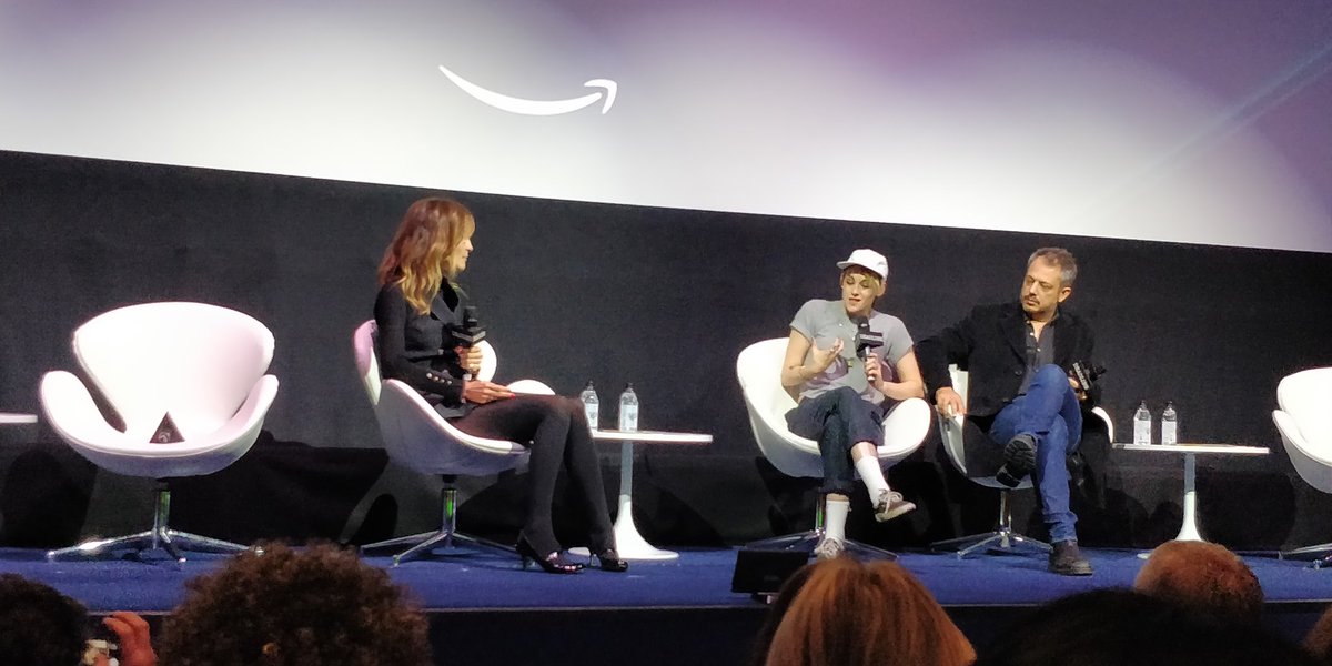 AmandaTheBridge's tweet photo. Kristen Stewart on movie #sebert #deadlinecontenders about a country at war with itself. Fascinating start to a great day at #hamyardhotel London! https://t.co/s0RwRIGB13