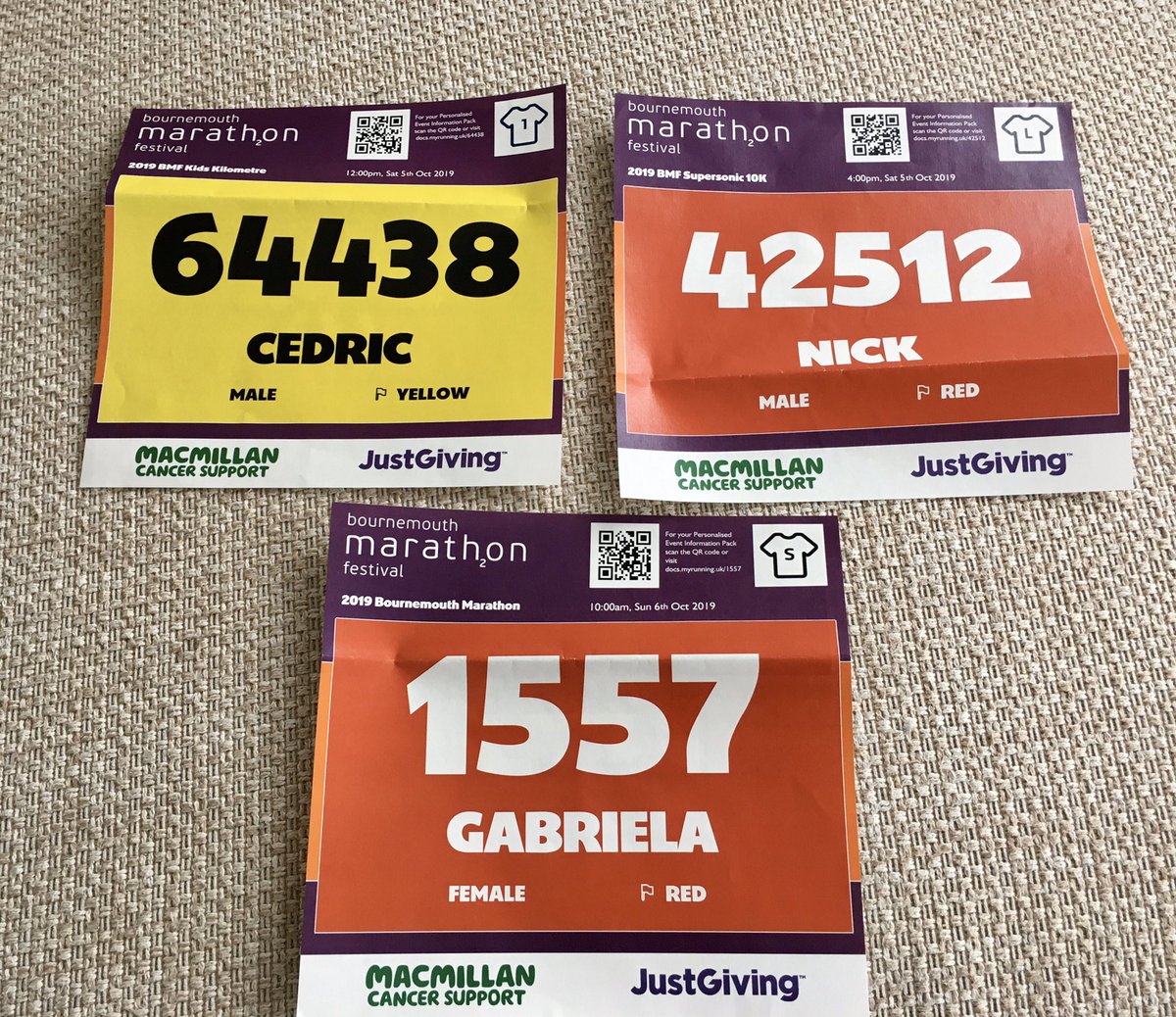 GabrielaHitchc1's tweet photo. I am strangely very excited π (may not be that much tomorrow morning π¬) And I cannot wait to watch running our 6 year old as well as daddy later on π₯° @RunBournemouth #restdayforme #bmf2019 https://t.co/4zEmhfdgvs