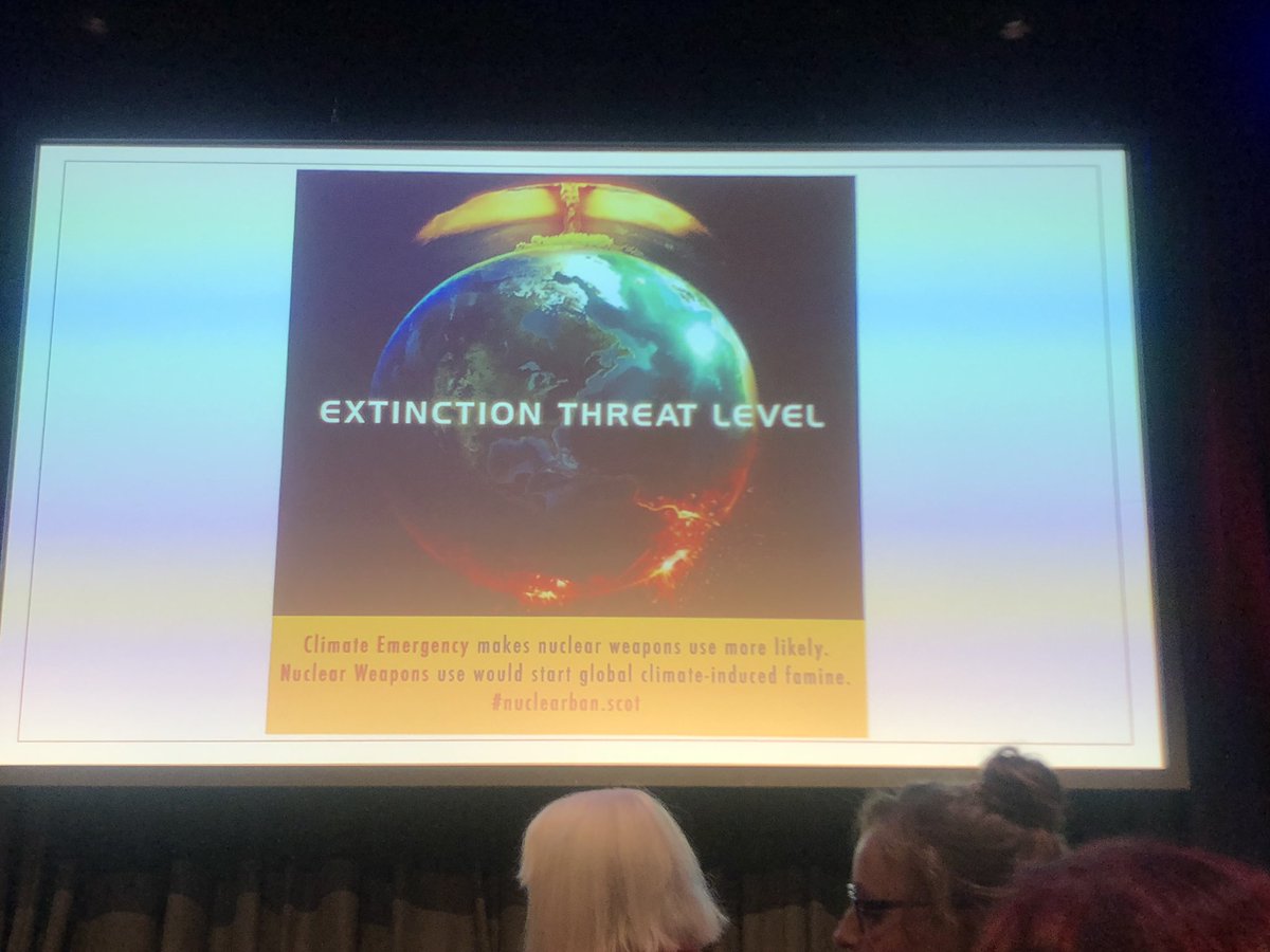 PerthWOW's tweet photo. Passionate discussion with @Janetfenton vice chair of Scottish CND.
Scottish Campaign for Nuclear Disarmament work for the abolition of all nuclear weapons in Britain as a step toward the global elimination of these weapons of mass destruction.  🌎☮️ https://t.co/GU21BKhUWF