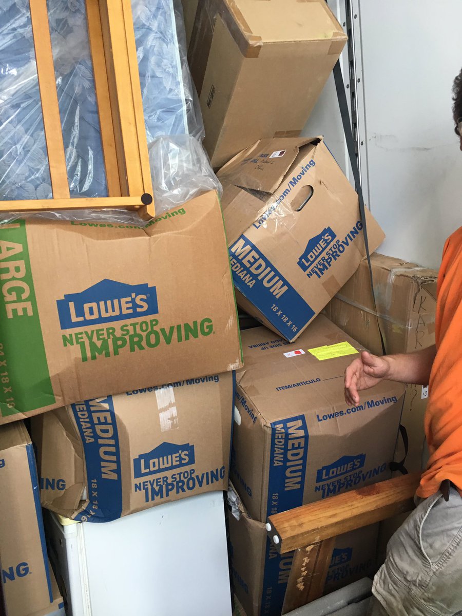 SBertsch10's tweet photo. Hired @AffrdblePacking to load a truck in South Bend but they weren’t unloading it in Pittsburgh. This is how our stuff arrived. Sad you can’t trust that businesses practice what they preach. “We promise to treat your belongings as our own”.  I DO NOT RECOMMEND @AffrdablPacking https://t.co/5BVeEzmnO2